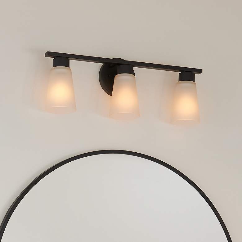 Image 2 Kichler Stamos Black Bath 3Lt