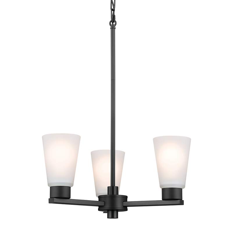 Image 3 Kichler Stamos Black Chandelier 3Lt more views