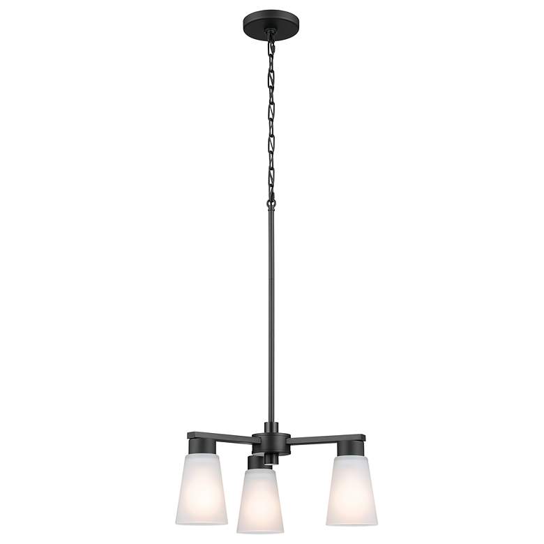 Image 4 Kichler Stamos Black Chandelier 3Lt more views