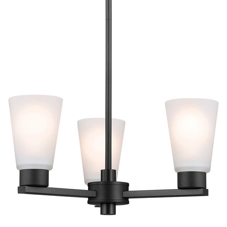 Image 5 Kichler Stamos Black Chandelier 3Lt more views