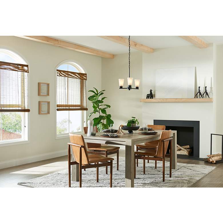 Image 7 Kichler Stamos Black Chandelier 3Lt more views