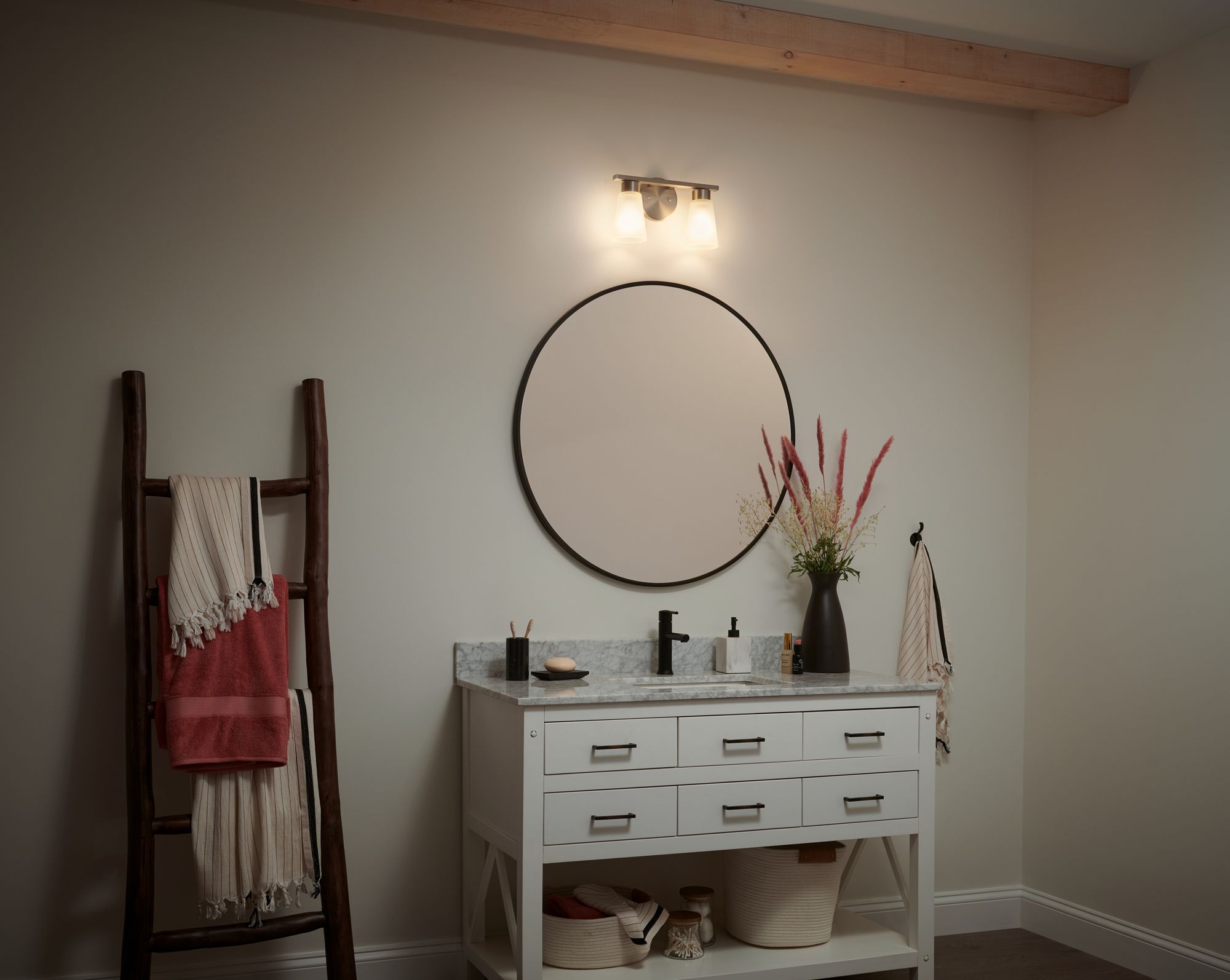 Kichler Stamos Brushed Nickel Bath 2Lt