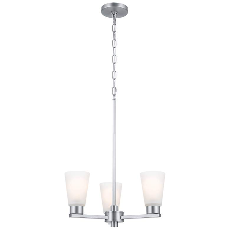 Image 1 Kichler Stamos Brushed Nickel Chandelier 3Lt