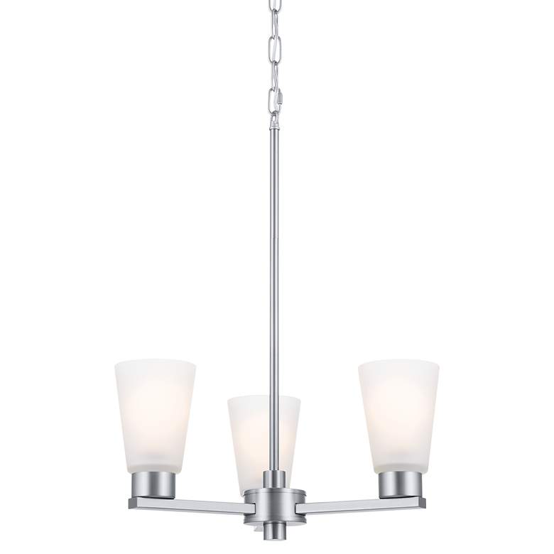 Image 3 Kichler Stamos Brushed Nickel Chandelier 3Lt more views