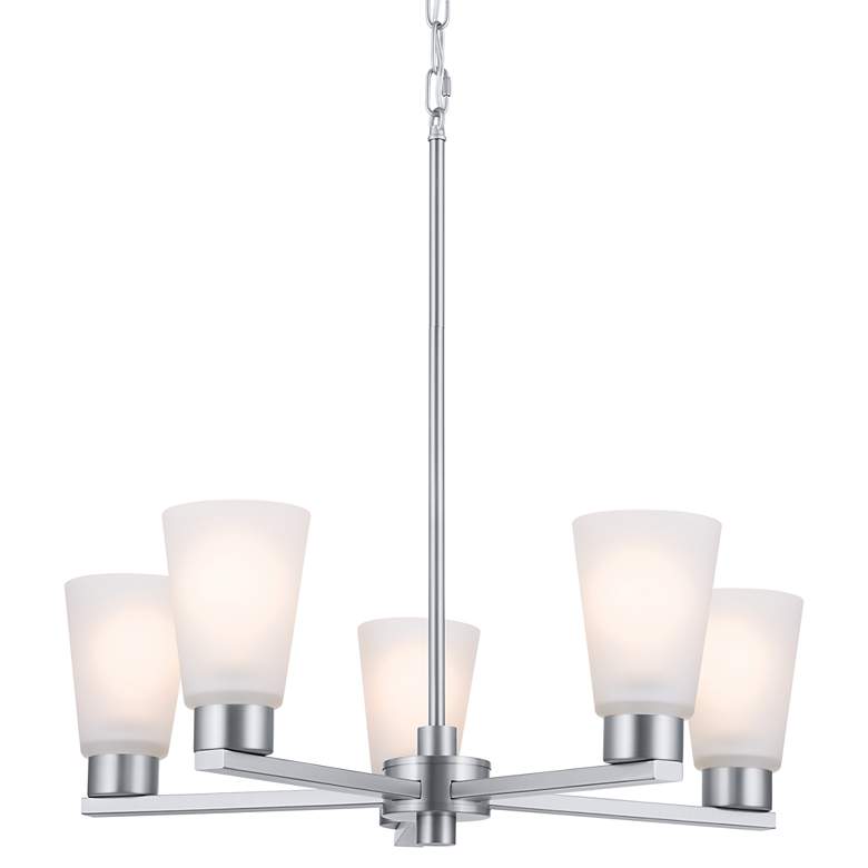Image 3 Kichler Stamos Brushed Nickel Chandelier 5Lt more views