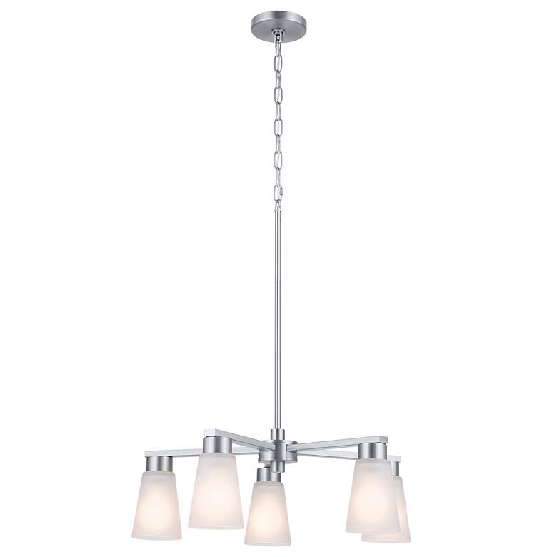 Image 4 Kichler Stamos Brushed Nickel Chandelier 5Lt more views