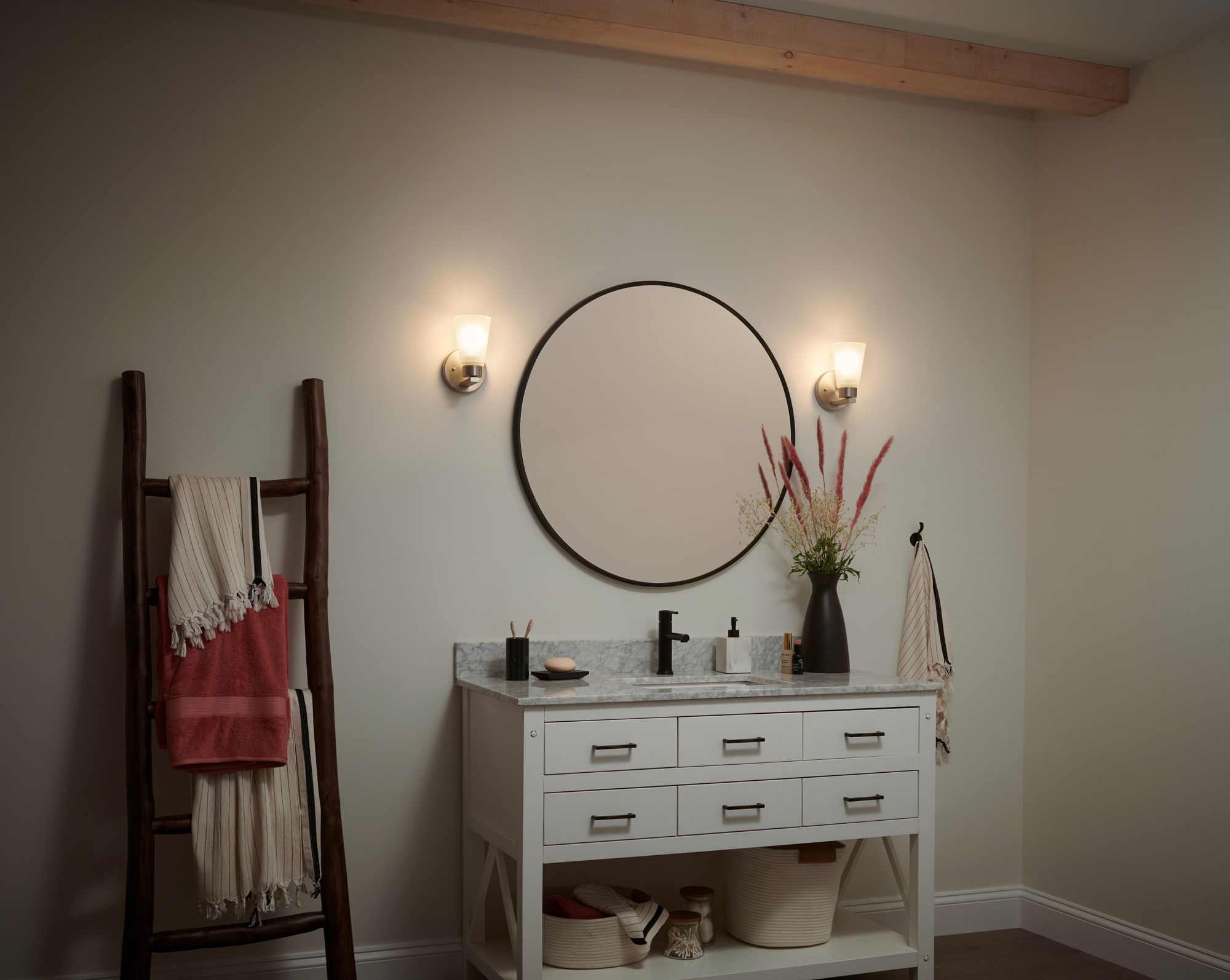 Image 7 Kichler Stamos Brushed Nickel Wall Sconce 1Lt more views