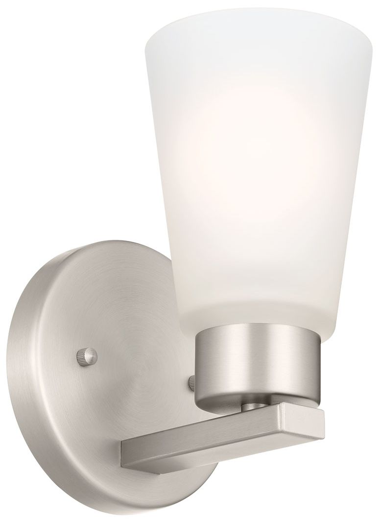 Kichler Stamos Brushed Nickel Wall Sconce 1Lt