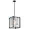 Kichler Steel 18" Wide Distressed Black Foyer Pendant Light