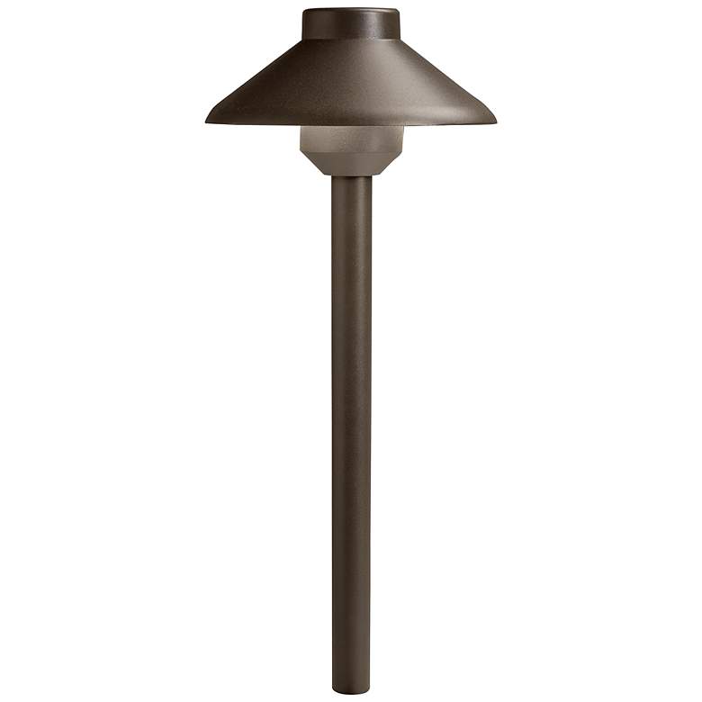 Image 2 Kichler Stepped Dome 22 1/2 inch High Textured Bronze LED Path Light