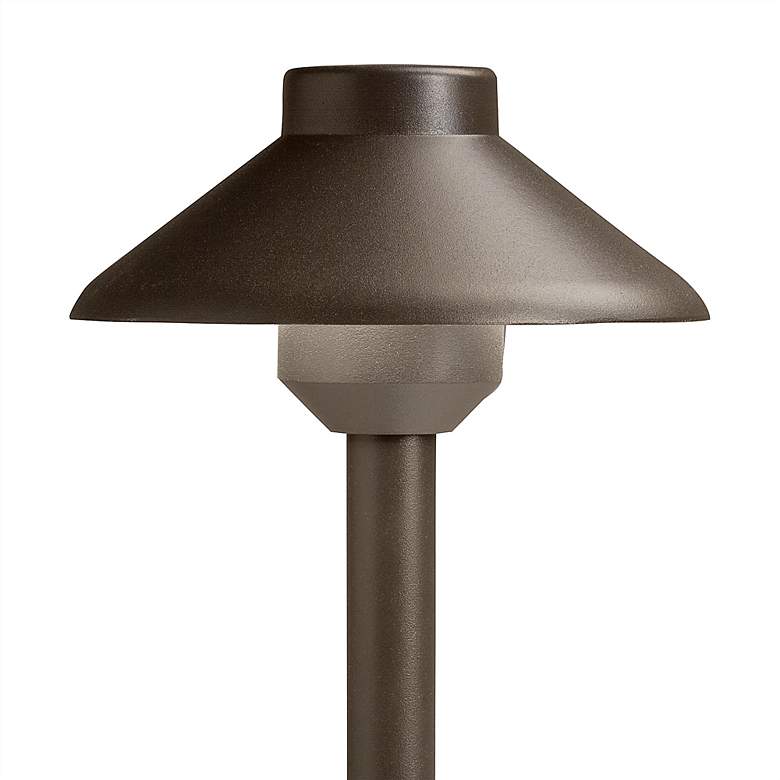 Image 3 Kichler Stepped Dome 22 1/2" High Textured Bronze LED Path Light more views