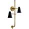 Kichler Sylvia 30 1/2" High Gold and Black Plug-In Wall Sconce