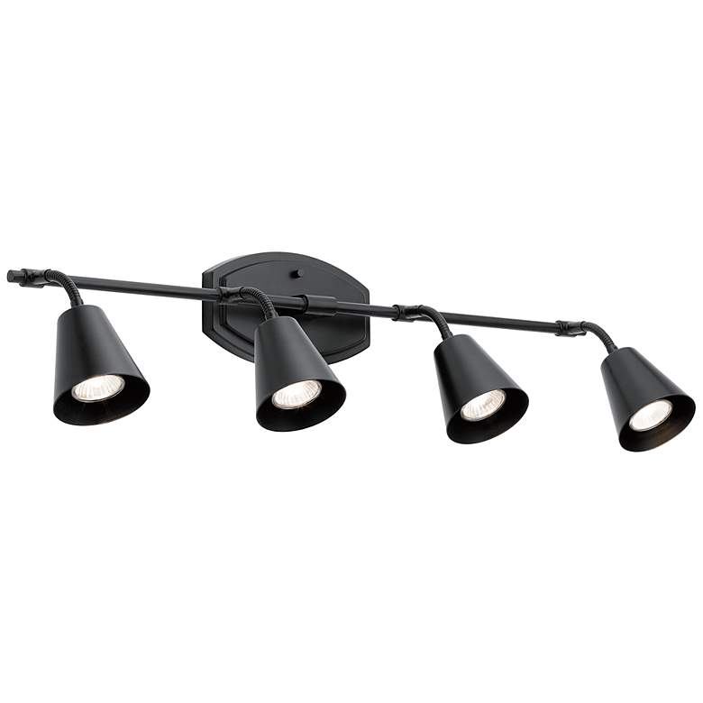 Image 1 Kichler Sylvia 4-Light Black Track Fixture