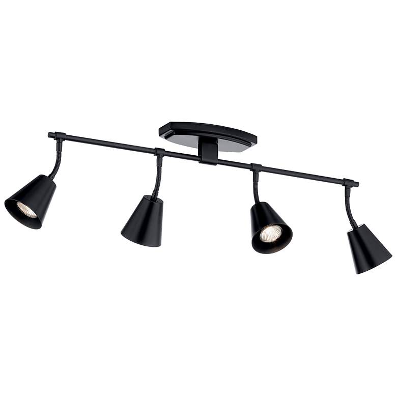 Image 3 Kichler Sylvia 4-Light Black Track Fixture more views