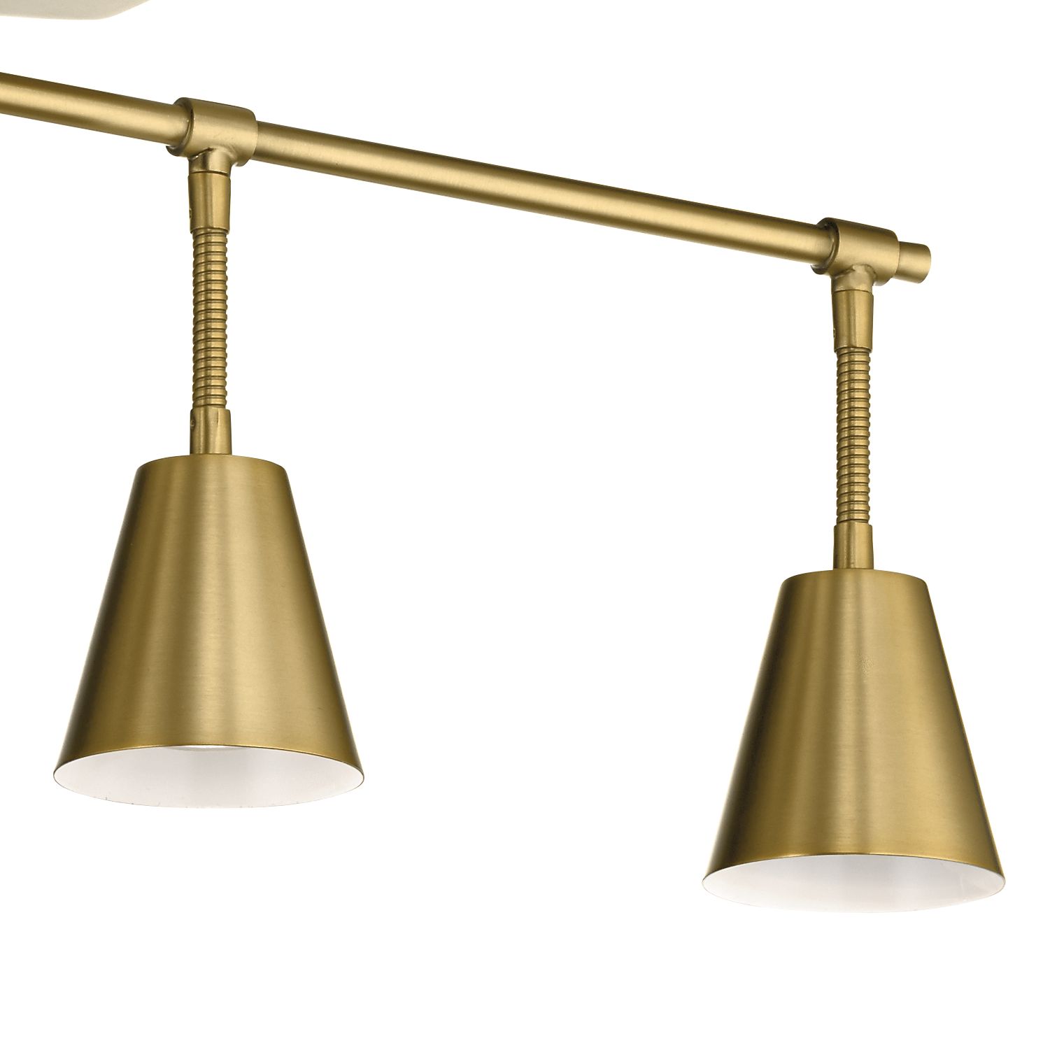 Image 2 Kichler Sylvia 4-Light Brushed Natural Brass Track Fixture more views