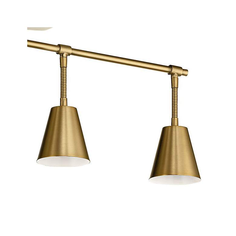 Kichler Sylvia 4-Light Brushed Natural Brass Track Fixture more views