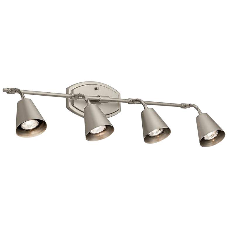 Image 1 Kichler Sylvia 4-Light Satin Nickel Track Fixture