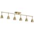 Kichler Sylvia 45" Wide 6-Light Brushed Brass Track Ceiling Light