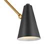 Thumbnail2 of Kichler Sylvia 5 1/2" High Black and Brass Wall Sconce more views