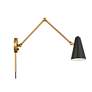 Thumbnail3 of Kichler Sylvia 5 1/2" High Black and Brass Wall Sconce more views