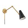 Thumbnail4 of Kichler Sylvia 5 1/2" High Black and Brass Wall Sconce more views