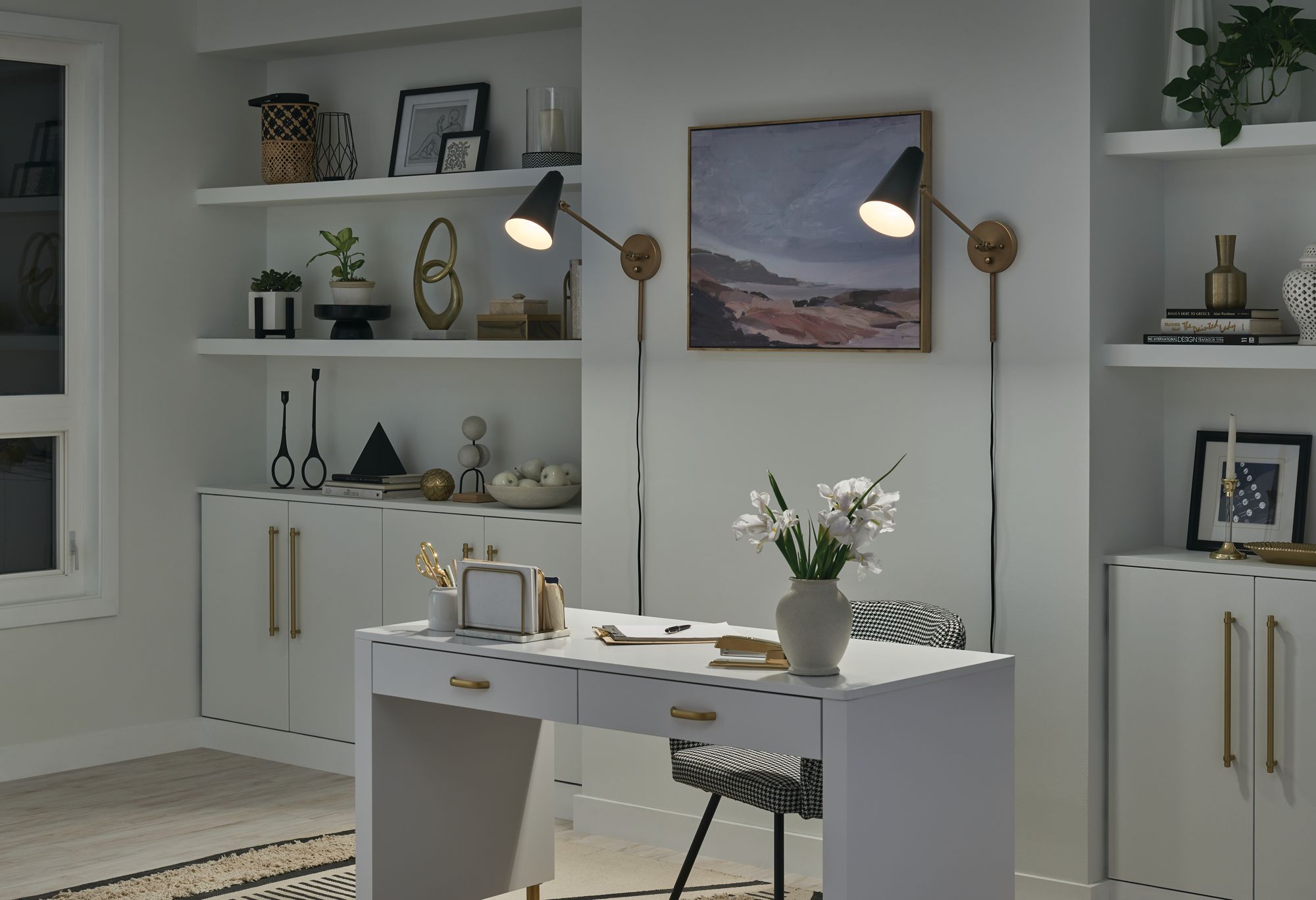 Image 7 Kichler Sylvia Natural Brass Wall Sconce more views