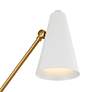 3_Kichler Sylvia Natural Brass with White Adjustable Wall Lamp more views