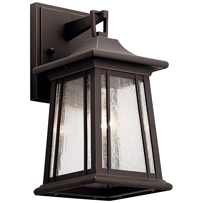 Image 1 Kichler Taden 12 1/2" High Rubbed Bronze Outdoor Wall Light