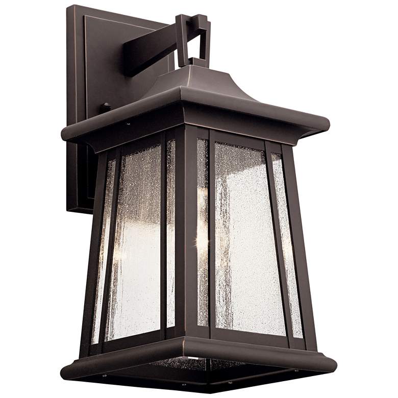 Image 1 Kichler Taden 16 1/2" High Rubbed Bronze Outdoor Wall Light