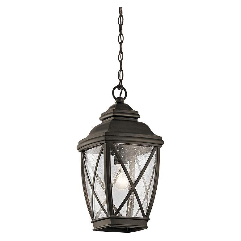 Image 2 Kichler Tangier 18 3/4"H Olde Bronze Outdoor Hanging Light more views