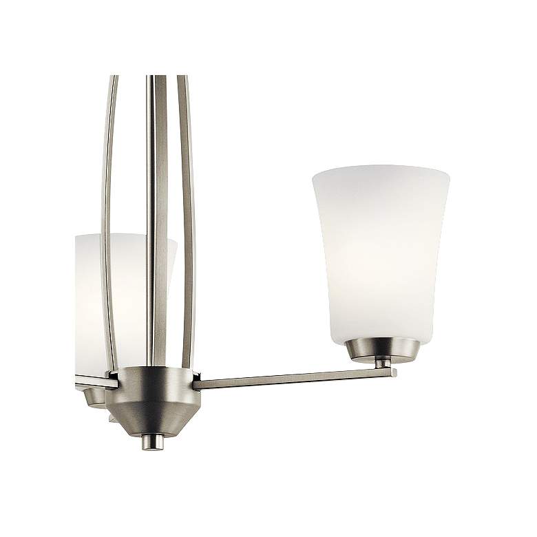 Image 2 Kichler Tao 21 3/4 inch Wide Brushed Nickel 3-Light Chandelier more views