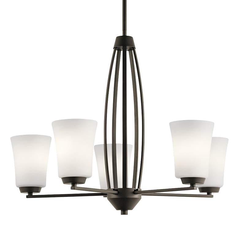 Image 1 Kichler Tao 25 1/4" Wide Oiled Bronze 5-Light Chandelier