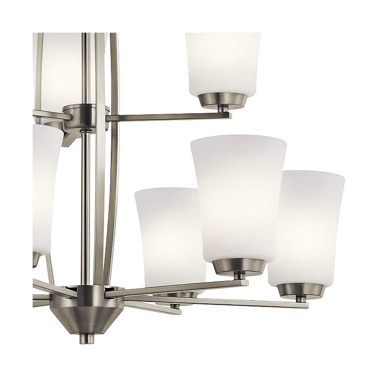 Image 2 Kichler Tao 26 1/2 inch Wide Brushed Nickel 9-Light Chandelier more views