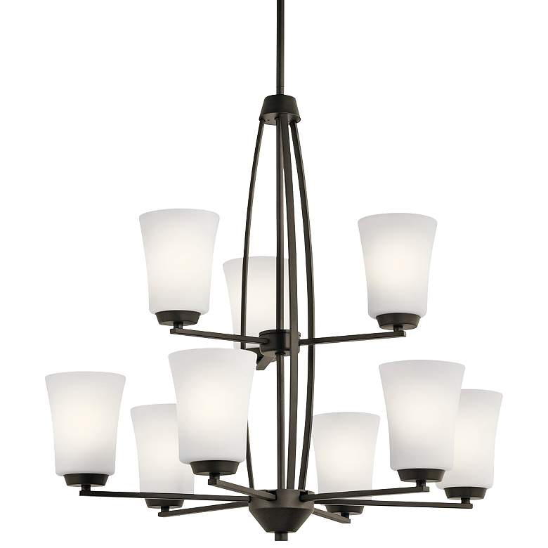 Image 1 Kichler Tao 26 1/2 inch Wide Oiled Bronze 9-Light Chandelier