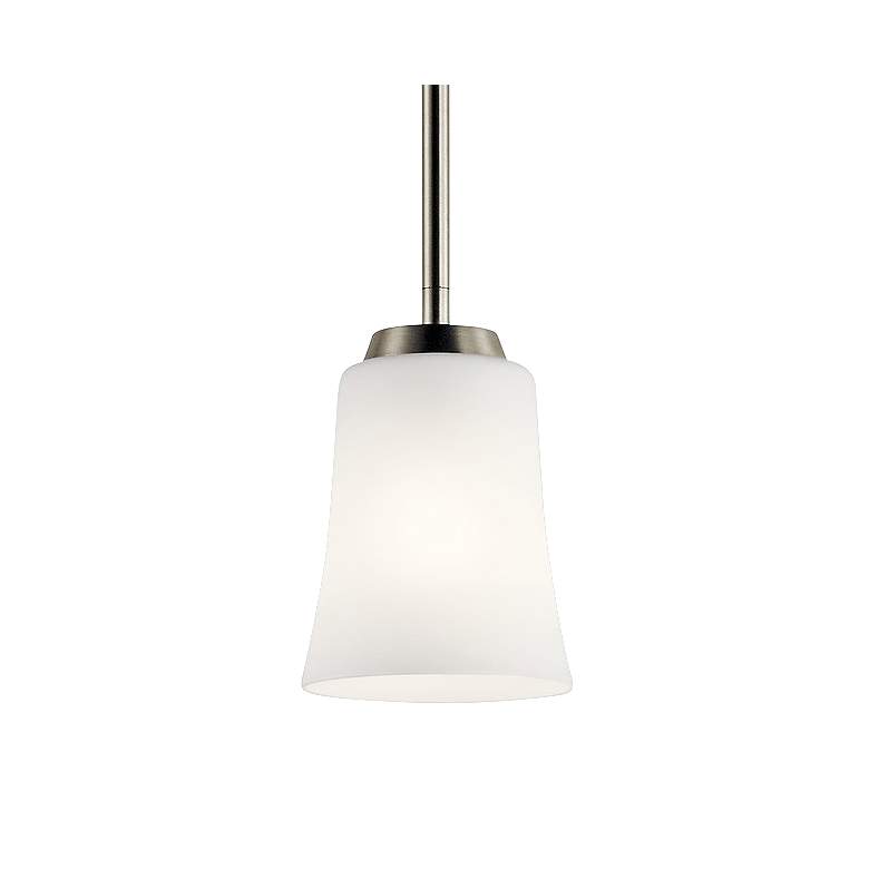 Image 1 Kichler Tao 4 3/4" Wide Brushed Nickel Mini Pendant