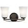 Kichler Tao 8" High Olde Bronze 2-Light Wall Sconce
