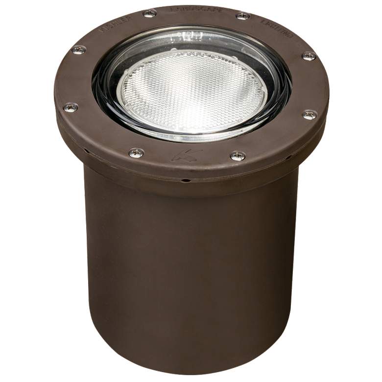Image 2 Kichler Taos 7"W Architectural Bronze LED In-Ground Light