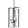 Kichler Taubert 15" Modern Black 3-Light Rectangular Foyer Pendant