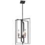 3_Kichler Taubert 15" Modern Black 3-Light Rectangular Foyer Pendant more views