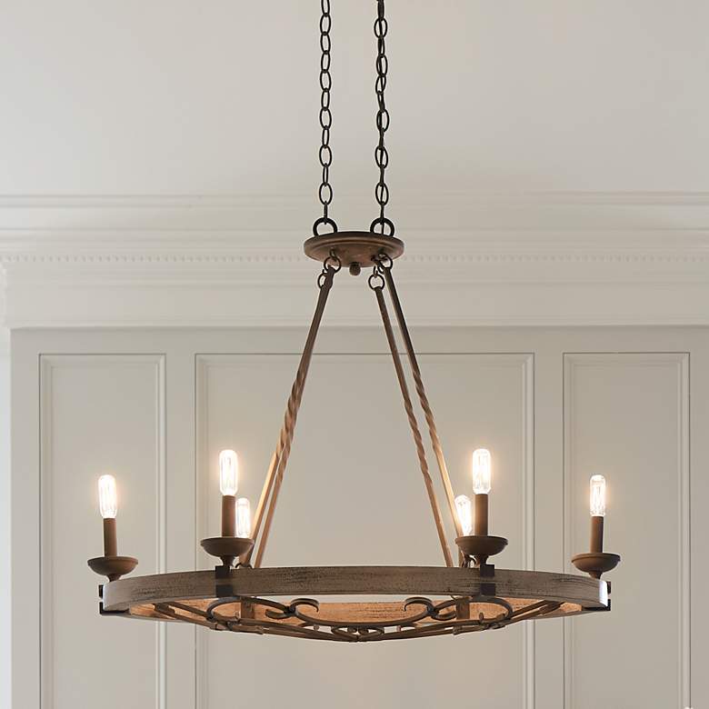 Image 1 Kichler Taulbee Oval Chandelier/Pendant 6 Light
