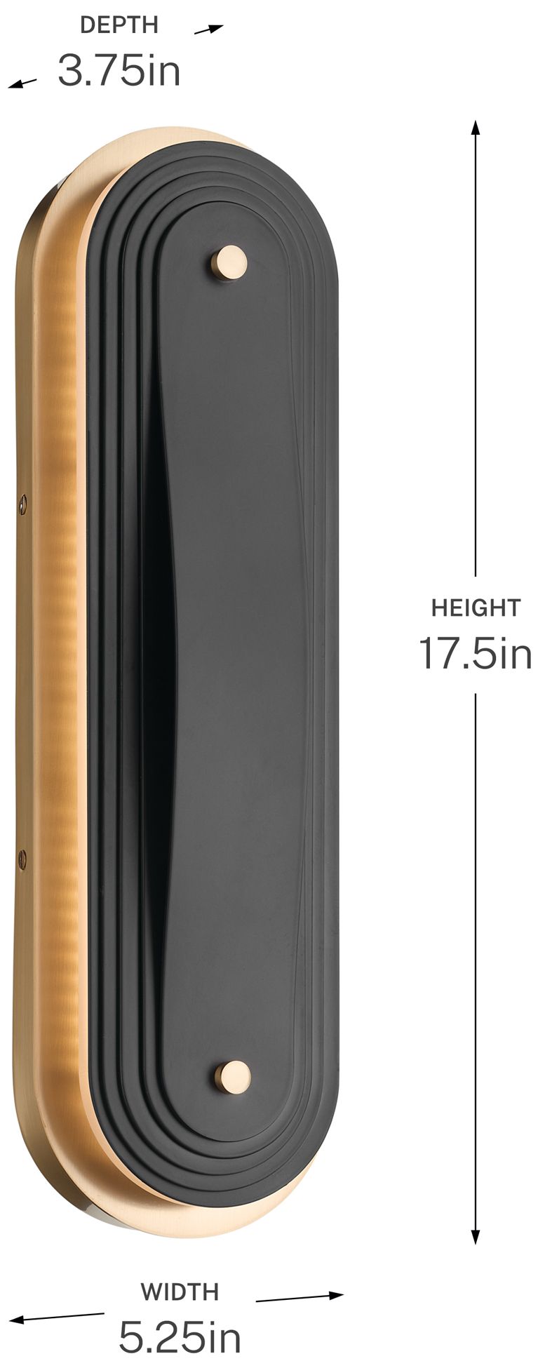 Kichler Tauri 17.5" Medium LED Wall Sconces in Champagne Bronze