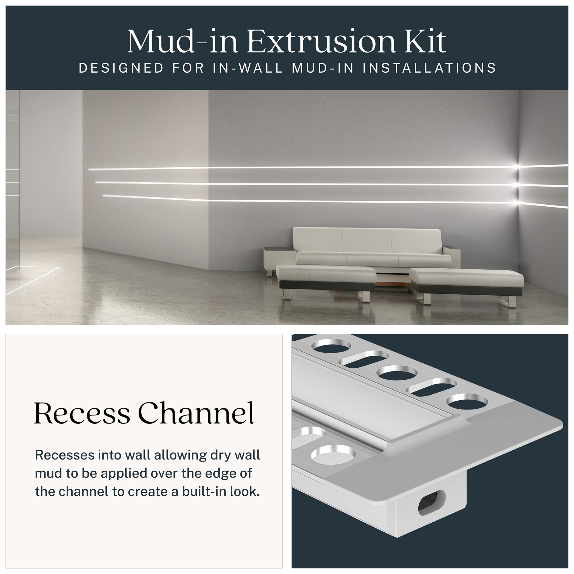 Image 5 Kichler TE Series Mud-in 4ft Extrusion Kit more views