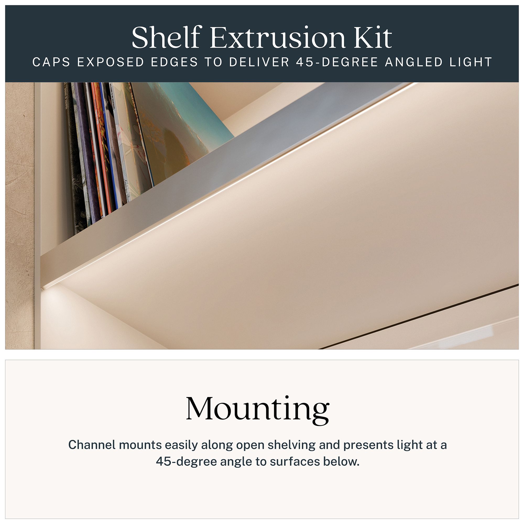 Image 5 Kichler TE Series Shelf Extrusion Kit 8ft more views