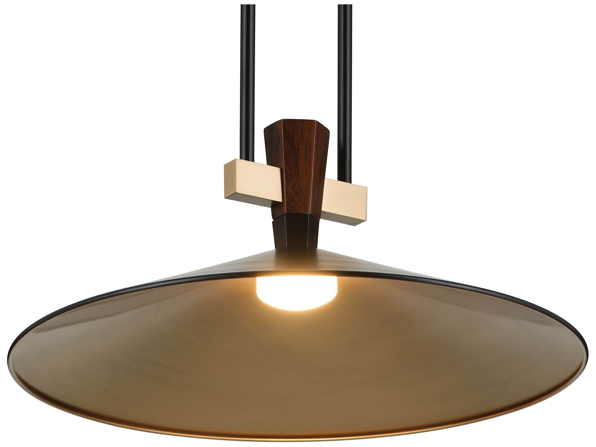Image 4 Kichler Tenon 20" 1-Light LED Pendant in Black more views