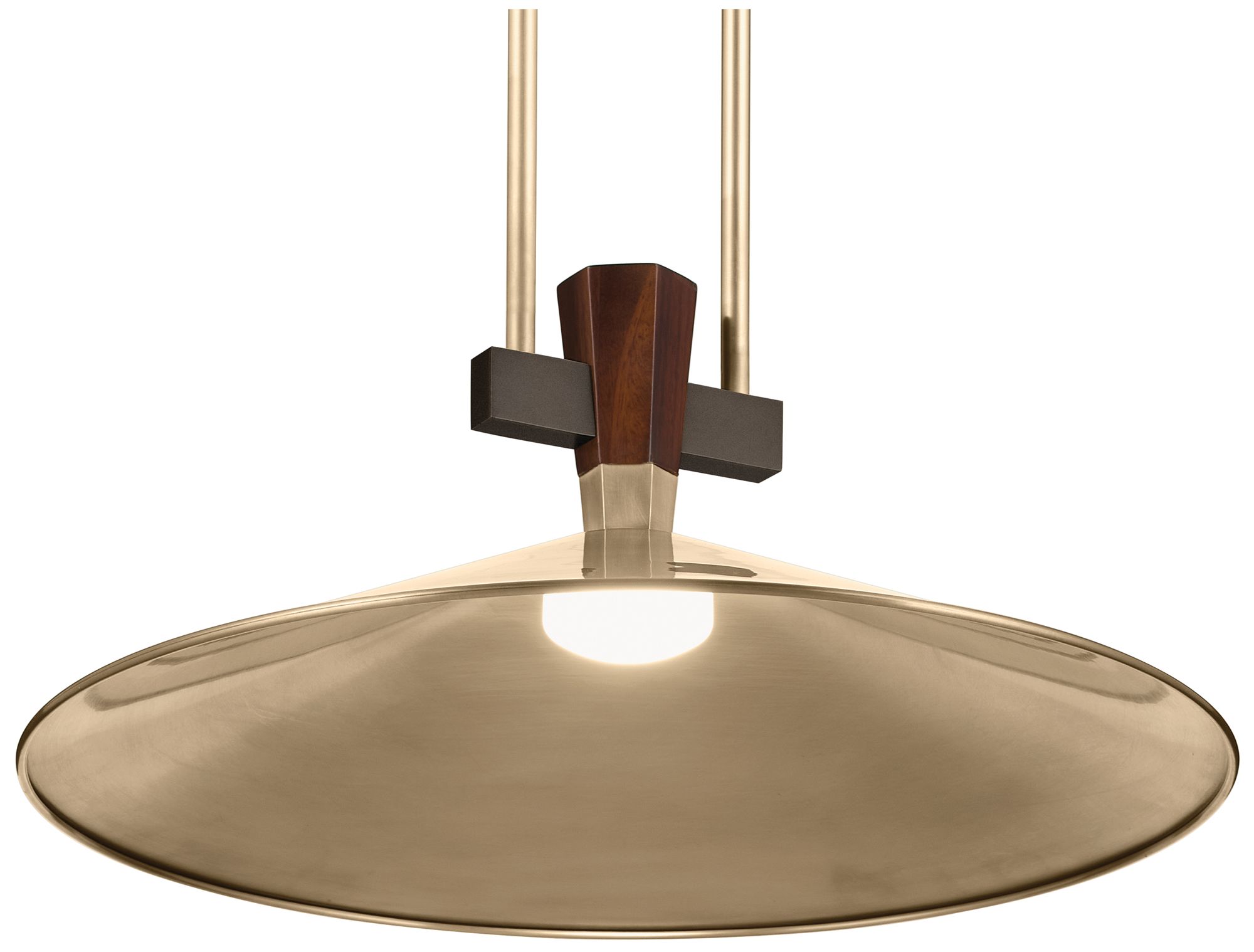 Image 4 Kichler Tenon 20" 1-Light LED Pendant in Champagne Bronze more views