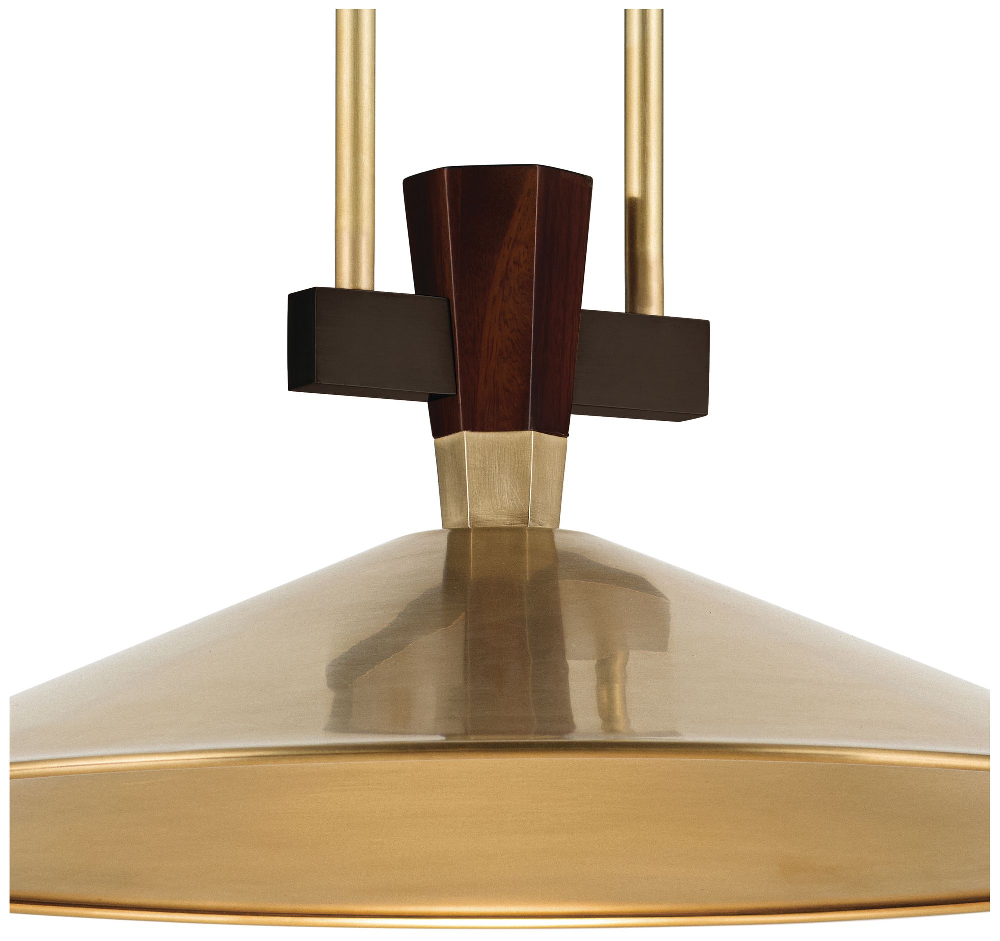Image 7 Kichler Tenon 20" 1-Light LED Pendant in Lacquered Brass more views