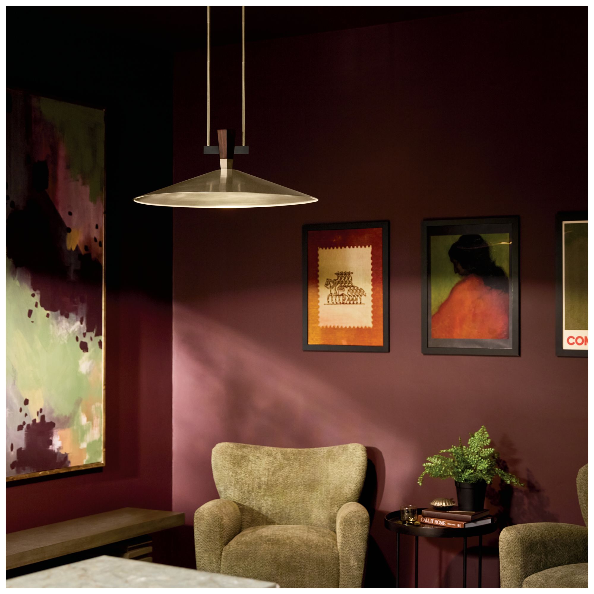 Image 7 Kichler Tenon 28" 1-Light LED Pendant in Champagne Bronze more views