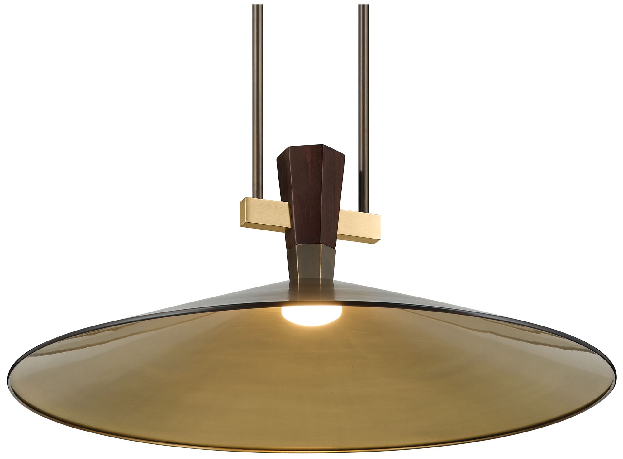 Image 5 Kichler Tenon 28" 1-Light LED Pendant in Lacquered Bronze more views