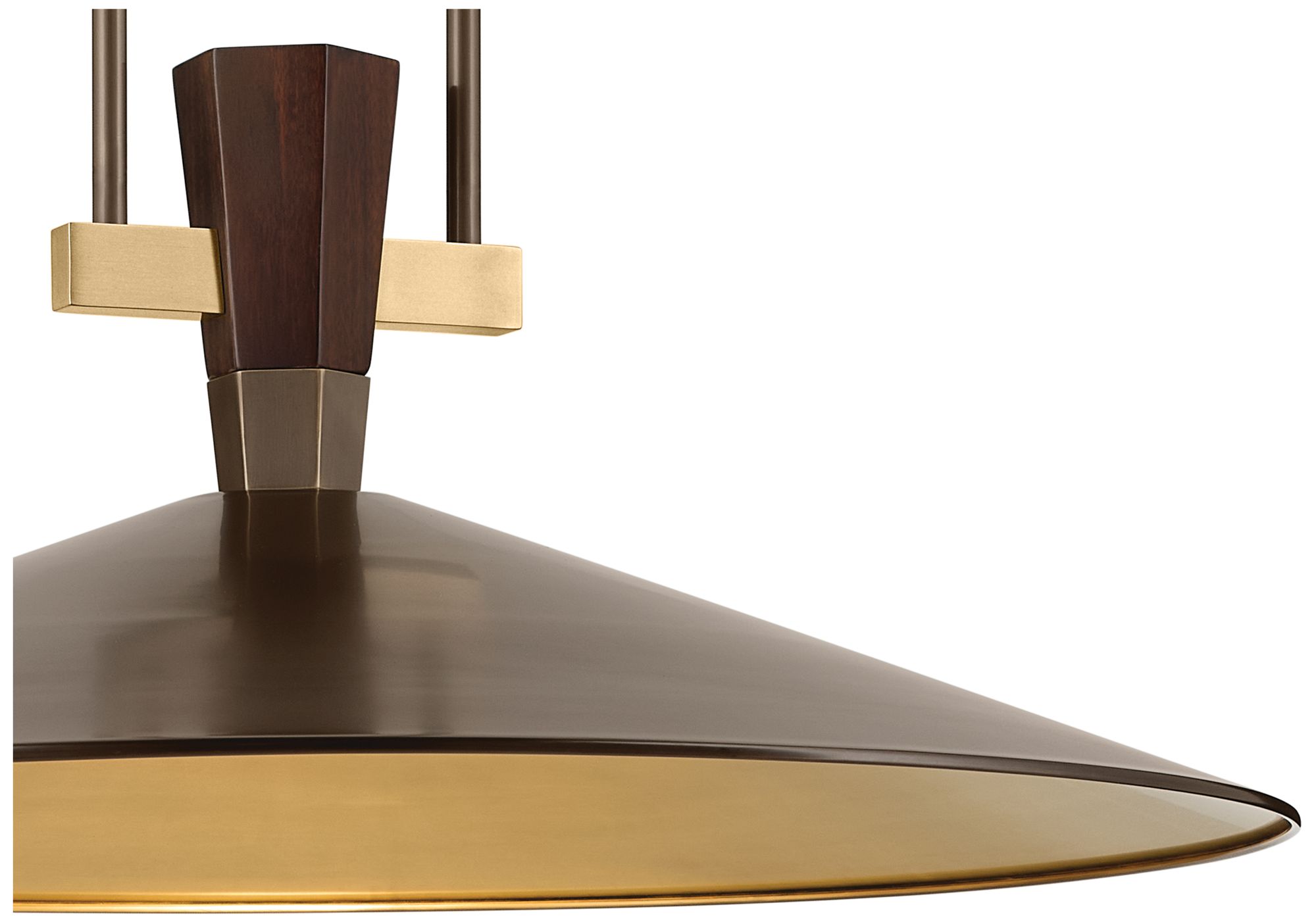 Image 6 Kichler Tenon 28" 1-Light LED Pendant in Lacquered Bronze more views