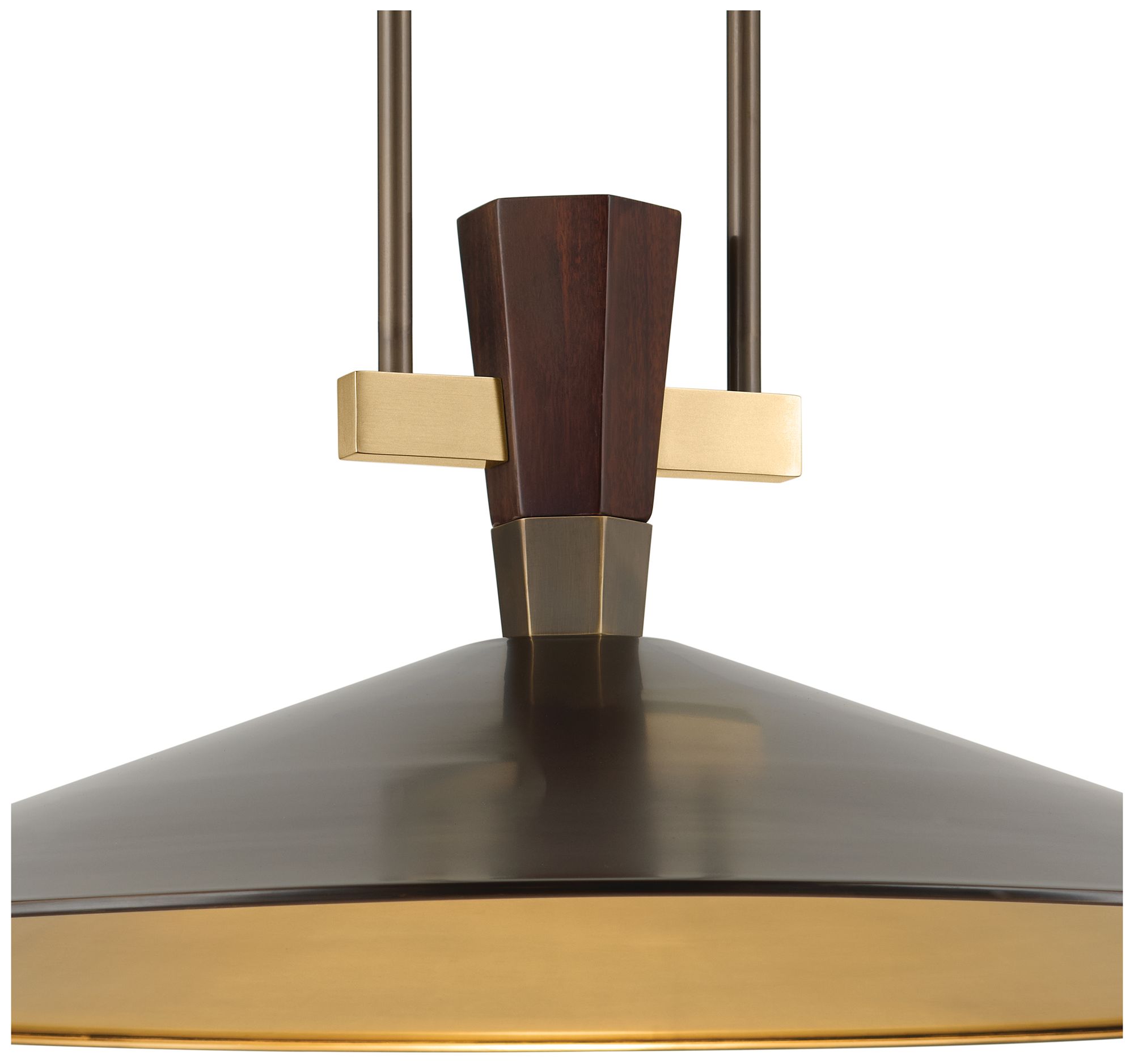 Image 7 Kichler Tenon 28" 1-Light LED Pendant in Lacquered Bronze more views